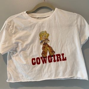 brandy melville cowgirl tshirt, lightly worn